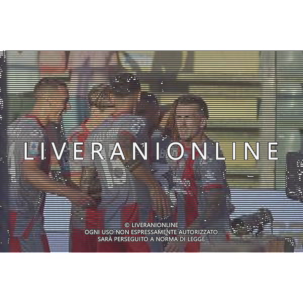 Arnaldo Antonio Sanabria Ayala "T.Sanabria" of US Cremonese celebrates after scoring during US Cremonese vs US Sassuolo, 2° Serie A Enilive 2025-26 game at Renato Zini stadium in Cremona (CR), Italy, on August 28, 2025. (Photo by Davide Casentini) AG ALDO LIVERANI SAS