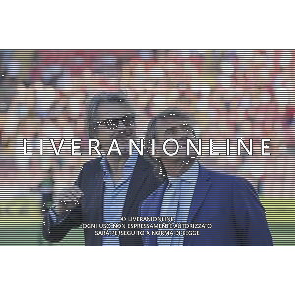 Francesco Palmieri Sport Director of US Sassuolo and Giovanni Carnevali Chief Executive Officer of US Sassuolo before US Cremonese vs US Sassuolo, 2° Serie A Enilive 2025-26 game at Renato Zini stadium in Cremona (CR), Italy, on August 28, 2025. (Photo by Davide Casentini) AG ALDO LIVERANI SAS