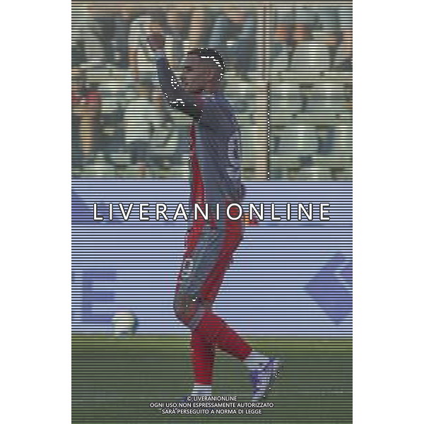 Arnaldo Antonio Sanabria Ayala "T.Sanabria" of US Cremonese celebrates after scoring during US Cremonese vs US Sassuolo, 2° Serie A Enilive 2025-26 game at Renato Zini stadium in Cremona (CR), Italy, on August 28, 2025. (Photo by Davide Casentini) AG ALDO LIVERANI SAS