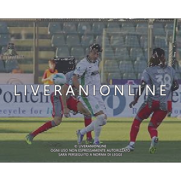 Andrea Pinamonti of US Sassuolo play the ball during US Cremonese vs US Sassuolo, 2° Serie A Enilive 2025-26 game at Renato Zini stadium in Cremona (CR), Italy, on August 28, 2025. (Photo by Davide Casentini) AG ALDO LIVERANI SAS