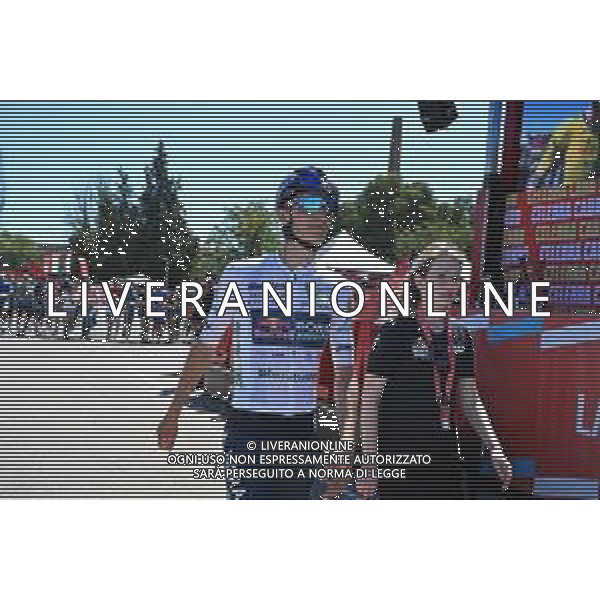 30-08-2025 Vuelta A Espana; Tappa 08 Monzon Templario - Zaragoza; 2025, Red Bull - Bora Hansgrohe; Pellizzari, Giulio; Monzon Templario; FOTO STEFANO SIROTTI-AG ALDO LIVERANI SAS