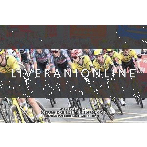 30-08-2025 Vuelta A Espana; Tappa 08 Monzon Templario - Zaragoza; 2025, Visma - Lease A Bike; 2025, Alpecin - Deceuninck; Vingegaard, Jonas; Philipsen, Jasper; Zaragoza; FOTO STEFANO SIROOTTI-AG ALDO LIVERANI SAS