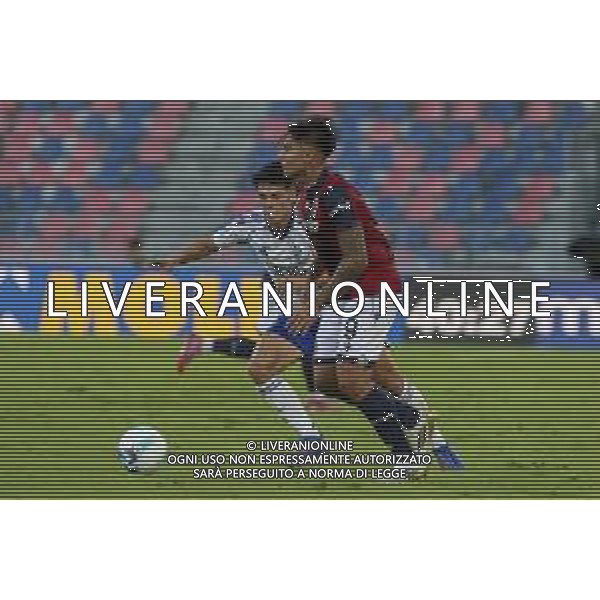 Santiago Thomas Castro of Bologna FC play the ball during Bologna FC vs Como FC, 2° Serie A Enilive 2025-26 game at Renato Dall\'Ara stadium in Bologna (BO), Italy, on August 30, 2025. (Photo by Davide Casentini) AG ALDO LIVERANI SAS