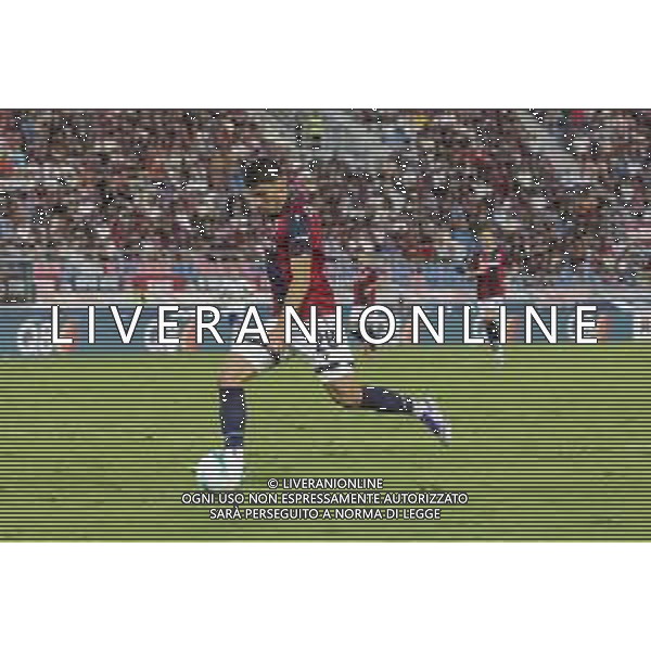Nicolò Cambiaghi of Bologna FC kick the ball during Bologna FC vs Como FC, 2° Serie A Enilive 2025-26 game at Renato Dall\'Ara stadium in Bologna (BO), Italy, on August 30, 2025. (Photo by Davide Casentini) ag aldo liverani sas