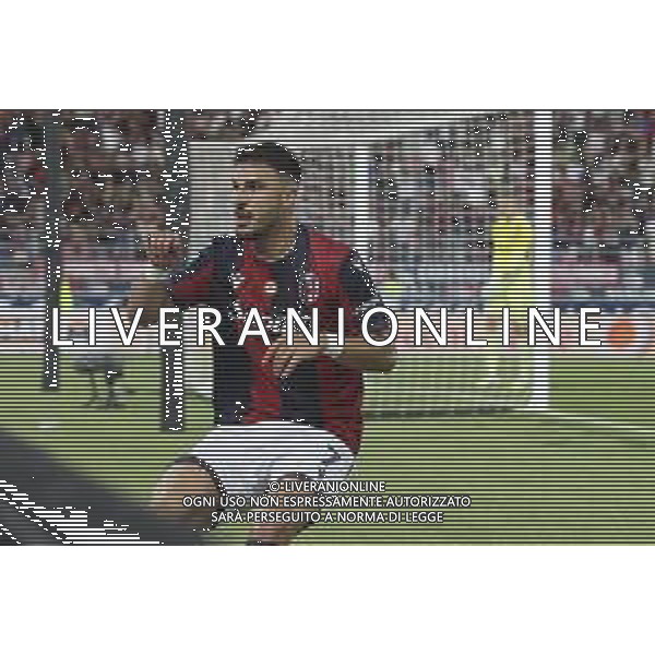 Riccardo Orsolini of Bologna FC. celebrates after scoring during Bologna FC vs Como FC, 2° Serie A Enilive 2025-26 game at Renato Dall\'Ara stadium in Bologna (BO), Italy, on August 30, 2025. (Photo by Davide Casentini) ag aldo liverani sas
