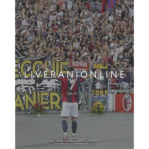Riccardo Orsolini of Bologna FC. celebrates after scoring during Bologna FC vs Como FC, 2° Serie A Enilive 2025-26 game at Renato Dall\'Ara stadium in Bologna (BO), Italy, on August 30, 2025. (Photo by Davide Casentini) ag aldo liverani sas