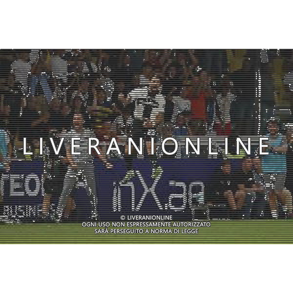 TVRG Parma vs Atalanta nella foto Patrick Cutrone (Parma) esultanza dopo il gol dell\'1 a 1 Parma 30-08-2025 Stadio Ennio Tardini Parma vs Atalanta Campionato Serie A Enilive - 2a giornata foto Roberto Garavaglia/Agenzia Aldo Liverani sas