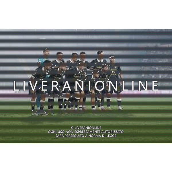 Formazione Titolare Frosinone durante Palermo FC vs Frosinone Calcio Serie B 25/26 presso lo stadio Renzo Barbera di Palermo il 30/08/25 ©FEDERICO SERRA - AGENZIA ALDO LIVERANI SAS