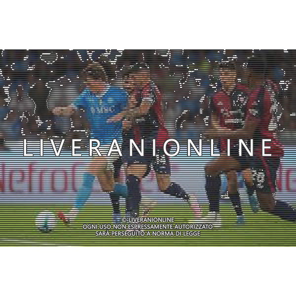 TVPM Napoli, Cagliari Nella foto: Scott Francis Mctominay, Alessandro Deiola Foto Mosca, Ag.Liverani- AGENZIA ALDO LIVERANI SAS - NAPOLI - CAGLIARI CAMPIONATO CALCIO SERIE A 30.08.2025
