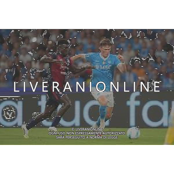TVPM Napoli, Cagliari Nella foto: Scott Francis Mctominay, Michel Adopo Foto Mosca, Ag.Liverani- AGENZIA ALDO LIVERANI SAS - NAPOLI - CAGLIARI CAMPIONATO CALCIO SERIE A 30.08.2025