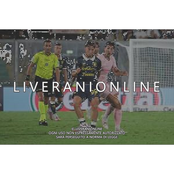 Kevin Barcella (Frosinone Calcio) e Filippo Ranocchia (Palermo FC) in azione durante Palermo FC vs Frosinone Calcio Serie B 25/26 presso lo stadio Renzo Barbera di Palermo il 30/08/25 ©TVFS Federico Serra - AGENZIA ALDO LIVERANI SAS