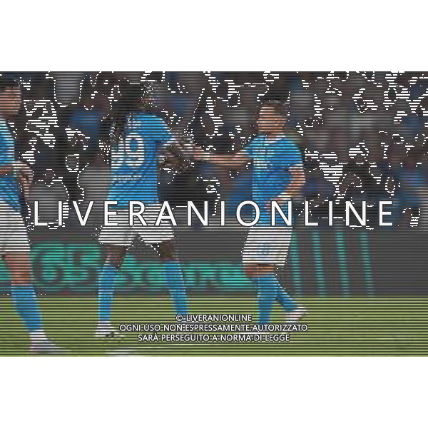 TVPM Napoli, Cagliari Nella foto: esultanza Frank Anguissa Foto Mosca, Ag.Liverani- AGENZIA ALDO LIVERANI SAS -NAPOLI - CAGLIARI - CAMPIONATO CALCIO SERIE A 30.08.2025
