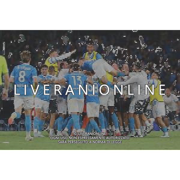 TVPM Napoli, Cagliari Nella foto: esultanza Frank Anguissa Foto Mosca, Ag.Liverani- AGENZIA ALDO LIVERANI SAS -NAPOLI - CAGLIARI - CAMPIONATO CALCIO SERIE A 30.08.2025