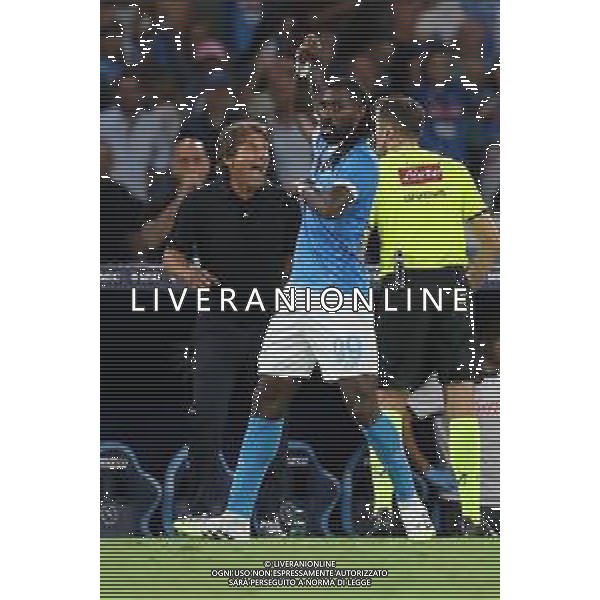 TVPM Napoli, Cagliari Nella foto: esultanza Frank Anguissa Foto Mosca, Ag.Liverani- AGENZIA ALDO LIVERANI SAS -NAPOLI - CAGLIARI - CAMPIONATO CALCIO SERIE A 30.08.2025