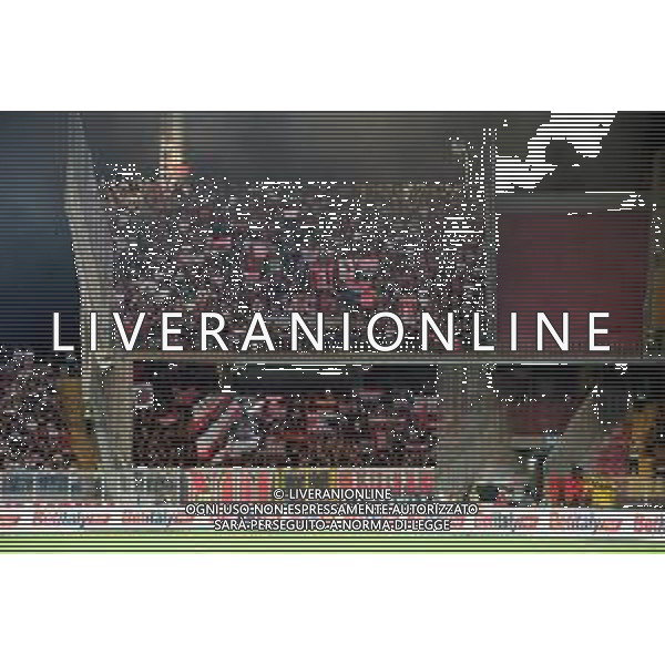 TVEM September 29, 2025 Lecce, Italy - US Lecce vs AC Milan - Italian soccer serie A 2024/25 - Via Del Mare Stadium. In the pic: Supporters of AC Milan foto emmanuele mastrodonato-ag aldo liverani sas