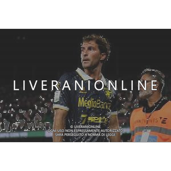 Edoardo Masciangelo (Frosinone Calcio) durante Palermo FC vs Frosinone Calcio Serie B 25/26 presso lo stadio Renzo Barbera di Palermo il 30/08/25 ©Federico Serra - AGENZIA ALDO LIVERANI SAS -TVFS Palermo vs Frosinone Campionato Calcio Serie B 30.08.2025