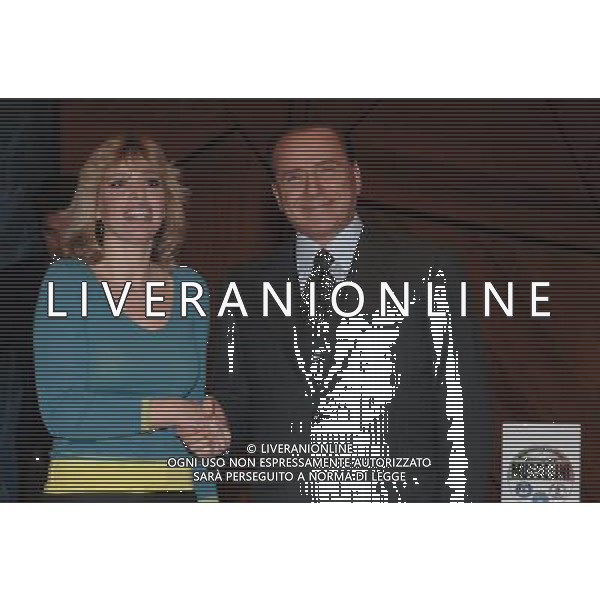 ROMA, 17 FEBBRAIO 2006 INCONTRO BERLUSCONI - MUSSOLINI ( ALTERNATIVA SOCIALE ) . NELLA FOTO: SILVIO BERLUSCONI - ALESSANDRA MUSSOLINI AG.Aldo Liverani