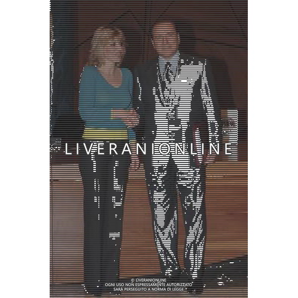 ROMA, 17 FEBBRAIO 2006 INCONTRO BERLUSCONI - MUSSOLINI ( ALTERNATIVA SOCIALE ) . NELLA FOTO: SILVIO BERLUSCONI E ALESSANDRA MUSSOLINI. AG.Aldo Liverani