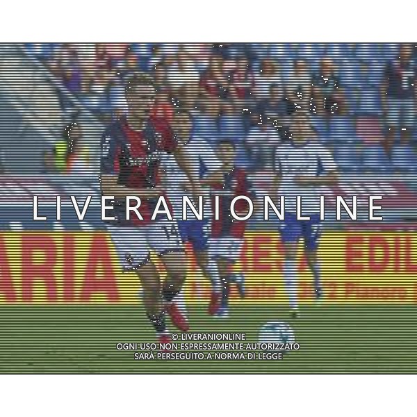 Torbjorn Lysaker Heggem of Bologna FC play the ball during Bologna FC vs Como FC, 2° Serie A Enilive 2025-26 game at Renato Dall\'Ara stadium in Bologna (BO), Italy, on August 30, 2025. (Photo by Davide Casentini)- AGENZIA ALDO LIVERANI SAS