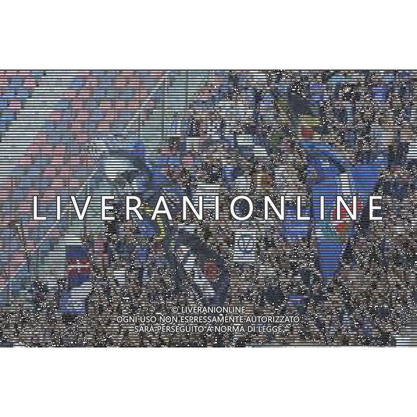 tifosi - Como fans show their support during Bologna FC vs Como FC, 2° Serie A Enilive 2025-26 game at Renato Dall\'Ara stadium in Bologna (BO), Italy, on August 30, 2025. (Photo by Davide Casentini)- AGENZIA ALDO LIVERANI SAS