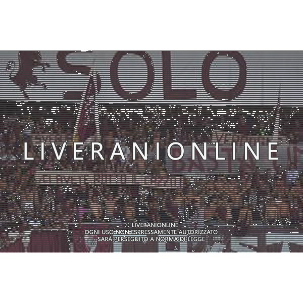 Torino 31.08.25 Stadio Grande Torino @Manuela Viganti/Ag. Aldo Liverani sas Torino vs Fiorentina Campionato Calcio Serie A Enilive 2025/2026 2a giornata Nella foto: striscione di contestazione in curva maratona