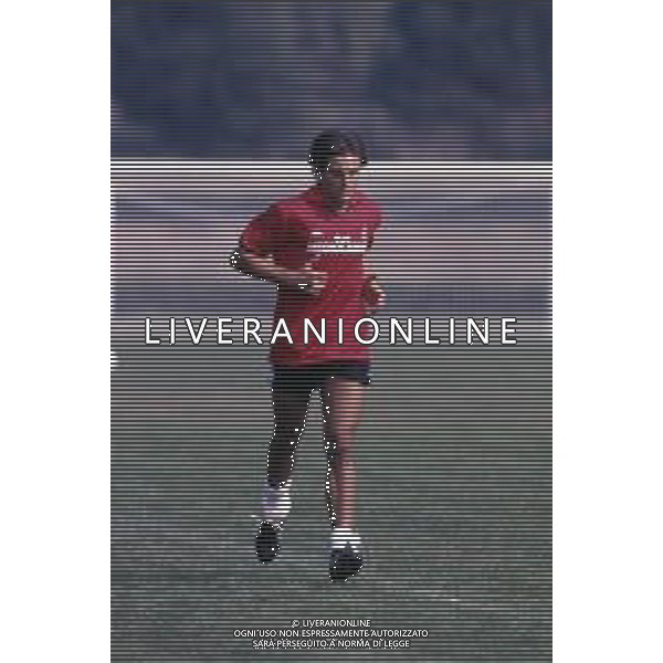 DIAP-RETROSPETTIVA CHRISTIAN LANTIGNOTTI CALCIATORE NELLA FOTO CHRISTIAN LANTIGNOTTI CON LA MAGLIA DEL MILAN NELL\'ANNO 1988-1989 AG ALDO LIVERANI SAS