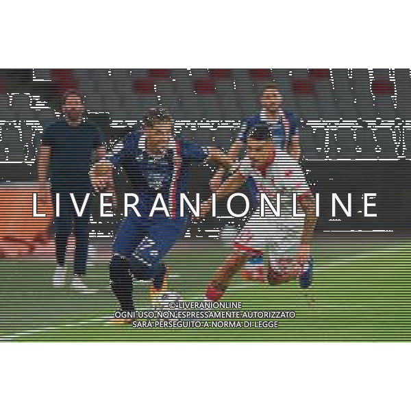 TVEM August 31, 2025 Bari, Italy - SSC Bari vs AC Monza - Italian Soccer Serie B 2025/2026 - San Nicola Stadium. In the pic: Dany Mota of AC Monza in action against Anthony Partipilo of SSC Bari foto emmanuele mastrodonato-ag aldo liverani sas