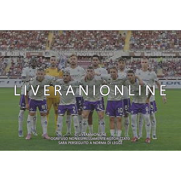 Torino 31.08.25 Stadio Grande Torino @Manuela Viganti/Ag. Aldo Liverani sas Torino vs Fiorentina Campionato Calcio Serie A Enilive 2025/2026 2a giornata Nella foto: la formazione della fiorentina da sx verso dx: moise kean, david de gea, marin pongracic, simon sohm, luca ranieri, pietro comuzzo, roberto piccoli, dodo, robin gosens, albert gudmundsson, rolando mandragora