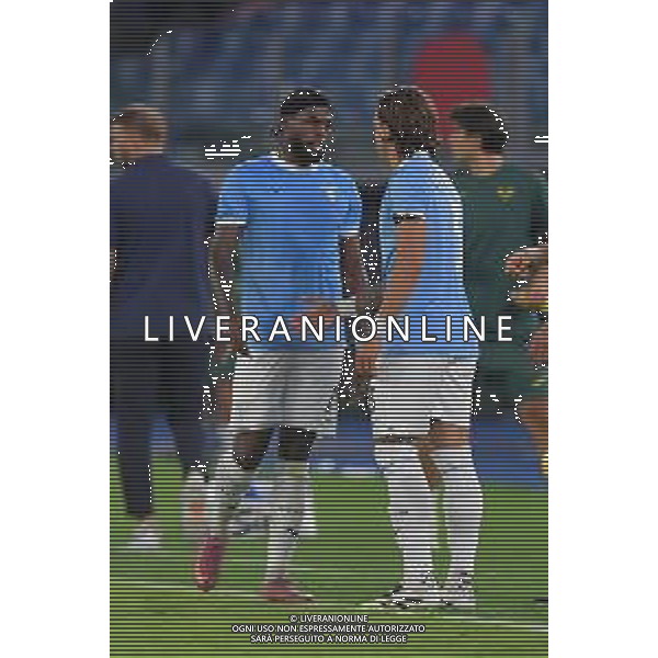 Lazio vs Hellas Verona Campionato Serie A Enilive - 2 Giornata Stadio Olimpico - Roma 31-08-2025 nella foto Nuno Tavares e Pellegrini Foto Federico Gaetano - ag Aldo liverani foto federico gaetano-ag aldo liverani sas