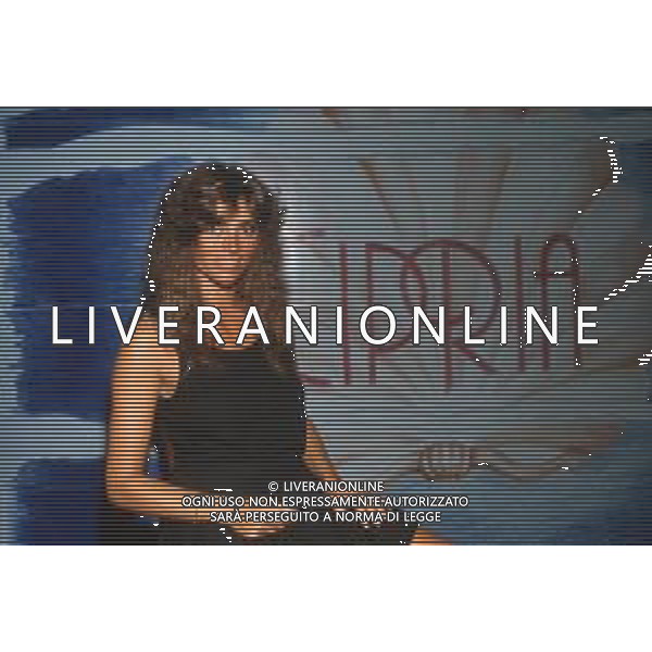 DIAP-RETROSPETTIVA MARINA OCCHIENA CANTANTE NELLA FOTO MARINA OCCHIENA OSPITE DELLA TRASMISSIONE TELEVISIVA “CIPRIA“NELL\'ANNO 1983  FOTO ENRICO LIVERANI-AG ALDO LIVERANI SAS