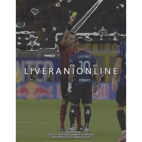 CARTELLINO GIALLLO LAUTARO MARTINEZ AMMONIZIONE -INTER vs UDINESE 2a Giornata Campionato Calcio Serie A 31-08-2025 ©PAOLO GIAMPIETRI - AGENZIA ALDO LIVERANI SAS