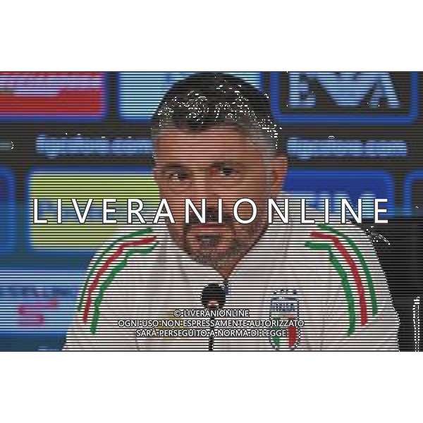 TVLC - Conferenza stampa ct Nazionale Italiana Gennaro Gattuso, Coverciano Firenze 01.09.2025 nella foto Gennaro Gattuso ©TVLC Luca Barucci / Agenzia Aldo Liverani Sas- AGENZIA ALDO LIVERANI SAS