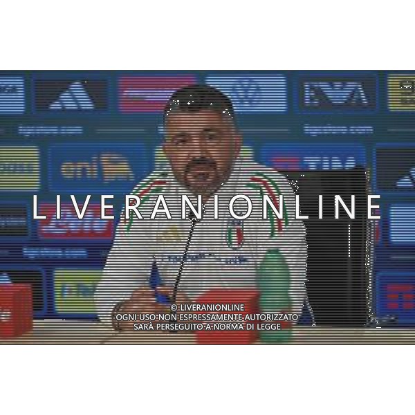 TVLC - Conferenza stampa ct Nazionale Italiana Gennaro Gattuso, Coverciano Firenze 01.09.2025 nella foto Gennaro Gattuso ©TVLC Luca Barucci / Agenzia Aldo Liverani Sas- AGENZIA ALDO LIVERANI SAS