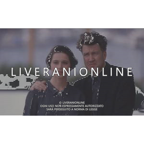 DIAP-RETROSPETTIVA ISABELLA ROSSELLINI ATTRICE NELLA FOTO ISABELLA ROSSELLINI CON DAVID LYNCH A CANNES NELL\'ANNO 1990 AG ALDO LIVERANI SAS