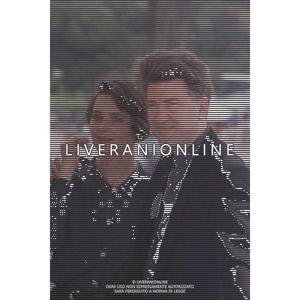 DIAP-RETROSPETTIVA ISABELLA ROSSELLINI ATTRICE NELLA FOTO ISABELLA ROSSELLINI CON DAVID LYNCH A CANNES NELL\'ANNO 1990 AG ALDO LIVERANI SAS