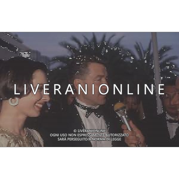 DIAP-RETROSPETTIVA ISABELLA ROSSELLINI ATTRICE NELLA FOTO ISABELLA ROSSELLINI CON DAVID LYNCH A CANNES NELL\'ANNO 1990 AG ALDO LIVERANI SAS