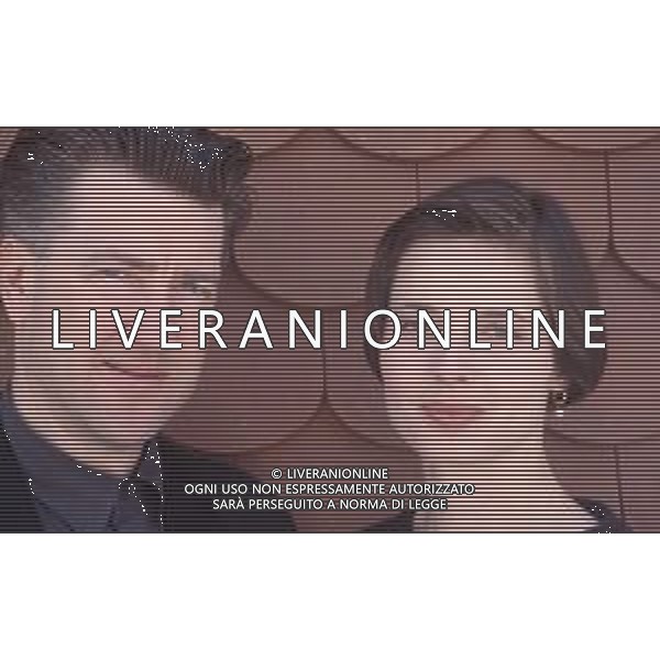 DIAP-RETROSPETTIVA ISABELLA ROSSELLINI ATTRICE NELLA FOTO ISABELLA ROSSELLINI CON DAVID LYNCH A CANNES NELL\'ANNO 1990 AG ALDO LIVERANI SAS
