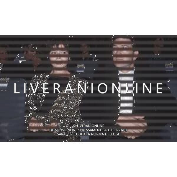 DIAP-RETROSPETTIVA ISABELLA ROSSELLINI ATTRICE NELLA FOTO ISABELLA ROSSELLINI CON DAVID LYNCH A CANNES NELL\'ANNO 1990 AG ALDO LIVERANI SAS