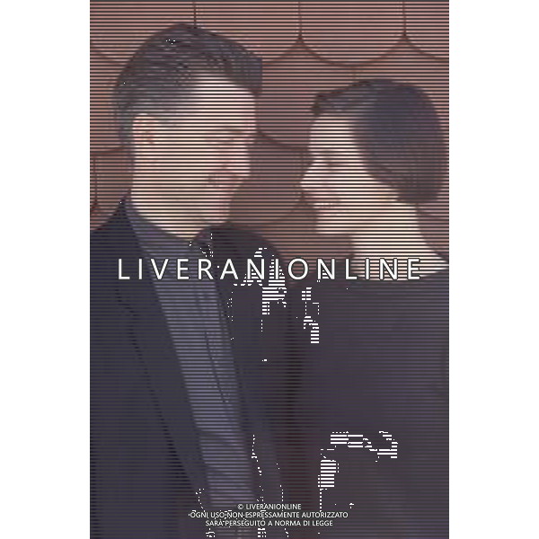 DIAP-RETROSPETTIVA ISABELLA ROSSELLINI ATTRICE NELLA FOTO ISABELLA ROSSELLINI CON DAVID LYNCH A CANNES NELL\'ANNO 1990 AG ALDO LIVERANI SAS