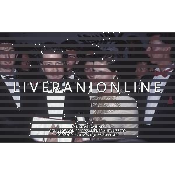 DIAP-RETROSPETTIVA ISABELLA ROSSELLINI ATTRICE NELLA FOTO ISABELLA ROSSELLINI CON DAVID LYNCH A CANNES NELL\'ANNO 1990 AG ALDO LIVERANI SAS