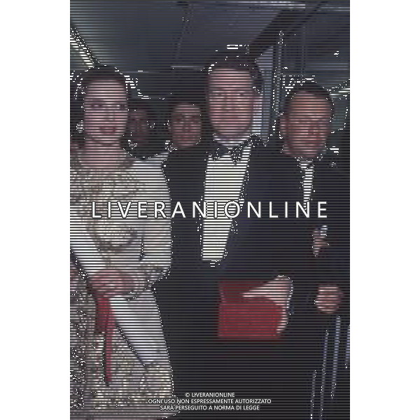 DIAP-RETROSPETTIVA ISABELLA ROSSELLINI ATTRICE NELLA FOTO ISABELLA ROSSELLINI CON DAVID LYNCH A CANNES NELL\'ANNO 1990 AG ALDO LIVERANI SAS