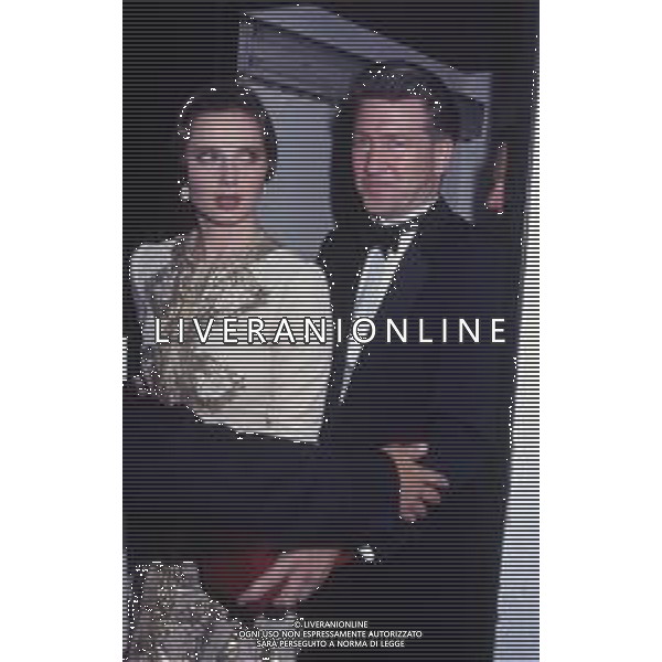DIAP-RETROSPETTIVA ISABELLA ROSSELLINI ATTRICE NELLA FOTO ISABELLA ROSSELLINI CON DAVID LYNCH A CANNES NELL\'ANNO 1990 AG ALDO LIVERANI SAS