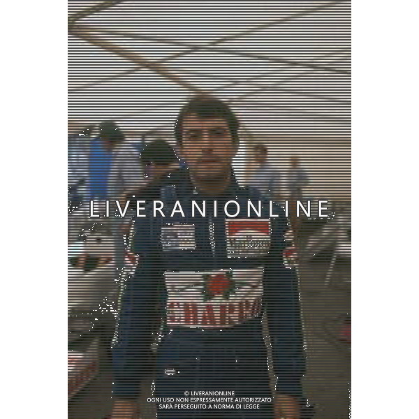 DIAP-RETROSPETTIVA IVAN CAPELLI PILOTA F1 NELLA FOTO IVAN CAPELLI AL GP DI SAN MARINO NELL\'ANNO 1989 FOTO GIANNI SANNA-AG ALDO LIVERANI SAS
