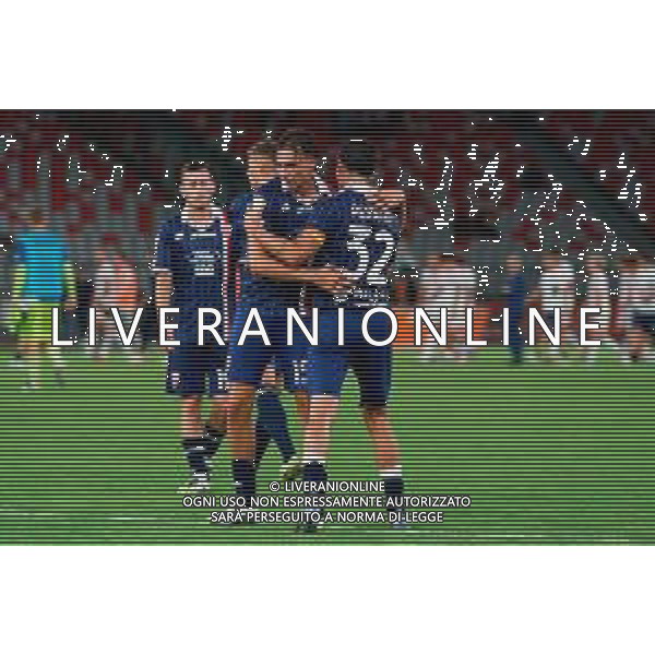 TVEM August 31, 2025 Bari, Italy - SSC Bari vs AC Monza - Italian Soccer Serie B 2025/2026 - San Nicola Stadium. In the pic: Matteo Pessina of AC Monza and Filippo Delli Carri of AC Monza ©TVEM Emmanuele Mastrodonato - AGENZIA ALDO LIVERANI SAS