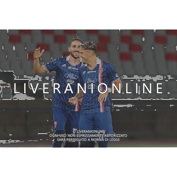 TVEM August 31, 2025 Bari, Italy - SSC Bari vs AC Monza - Italian Soccer Serie B 2025/2026 - San Nicola Stadium. In the pic: Dany Mota of AC Monza celebrates after scoring a goal with Paulo Azzi of AC Monza ©TVEM Emmanuele Mastrodonato - AGENZIA ALDO LIVERANI SAS