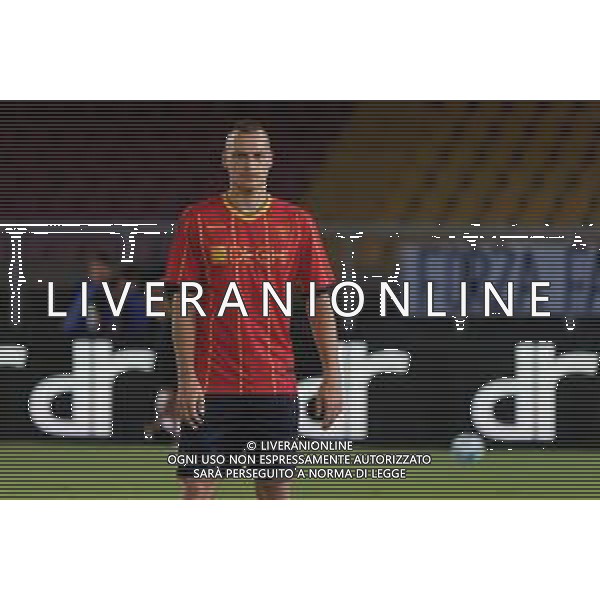 TVEM September 29, 2025 Lecce, Italy - US Lecce vs AC Milan - Italian soccer serie A 2024/25 - Via Del Mare Stadium. In the pic: Nikola Stulic of US Lecce FOTO EMMANUELE MASTRODONATO-AG ALDO LIVERANI SAS