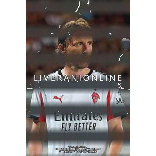 TVEM September 29, 2025 Lecce, Italy - US Lecce vs AC Milan - Italian soccer serie A 2024/25 - Via Del Mare Stadium. In the pic: Luka Modric of AC Milan FOTO EMMANUELE MASTRODONATO-AG ALDO LIVERANI SAS