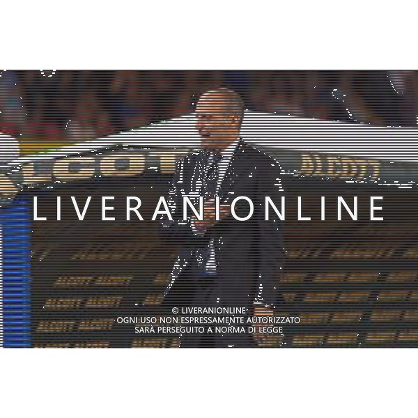 TVEM September 29, 2025 Lecce, Italy - US Lecce vs AC Milan - Italian soccer serie A 2024/25 - Via Del Mare Stadium. In the pic: coach Massimiliano Allegri of AC Milan FOTO EMMANUELE MASTRODONATO-AG ALDO LIVERANI SAS