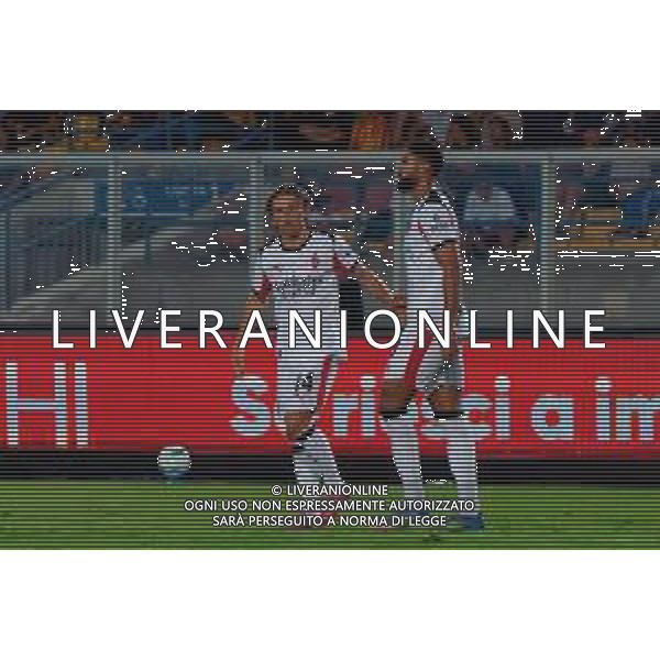 TVEM September 29, 2025 Lecce, Italy - US Lecce vs AC Milan - Italian soccer serie A 2024/25 - Via Del Mare Stadium. In the pic: Ruben Loftus-Cheek of AC Milan celebrates after scoring a goal with Luka Modric of AC Milan FOTO EMMANUELE MASTRODONATO-AG ALDO LIVERANI SAS