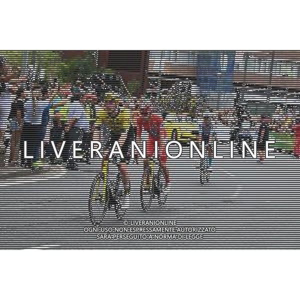 03-09-2025 Vuelta A Espana; Tappa 11 Bilbao - Bilbao; 2025, Visma - Lease A Bike; Jorgenson, Matteo; Vingegaard, Jonas; Bilbao; ©SIROTTI - AGENZIA ALDO LIVERANI SAS